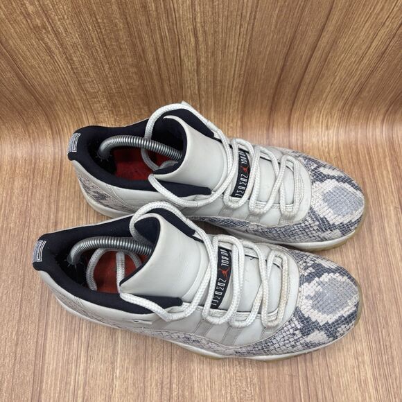 Air Jordan 11 Retro Low Light Bone Snakeskin Men’s Size 9.5 CD6846-002 Sneaker - Picture 2 of 12